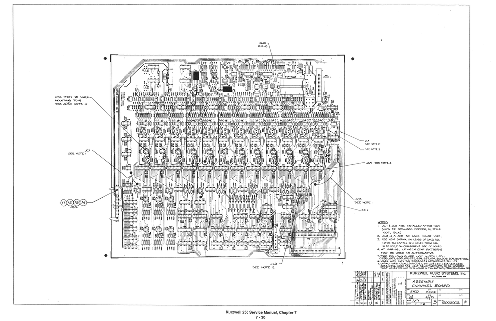 Assembly Channel Board, 2 sheets - Sheet 1